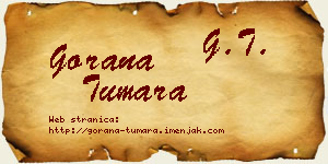 Gorana Tumara vizit kartica